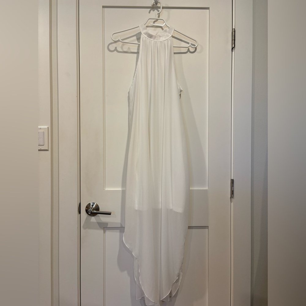 White flowy dress